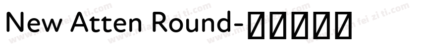 New Atten Round字体转换